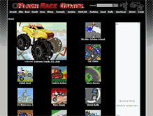 Tablet Screenshot of flashracegames.com